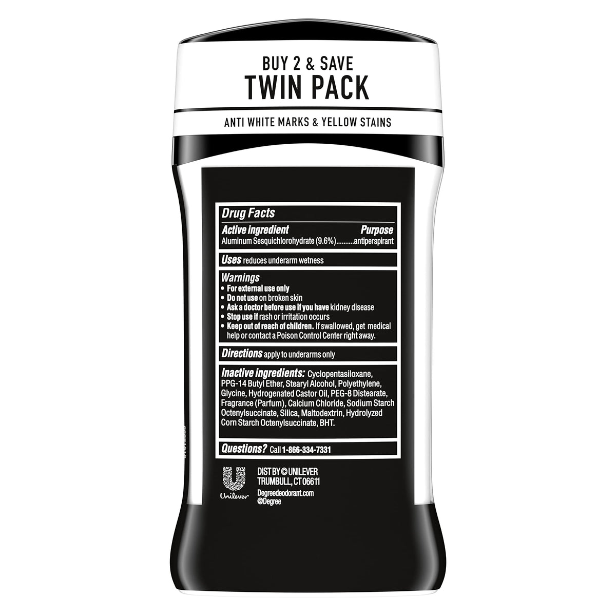 Degree Men UltraClear Antiperspirant Deodorant, 2 Count, 2.7 oz