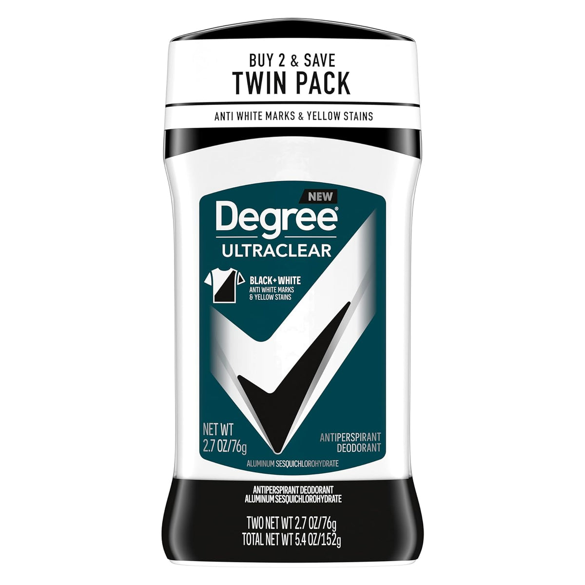 Degree Men UltraClear Antiperspirant Deodorant, 2 Count, 2.7 oz