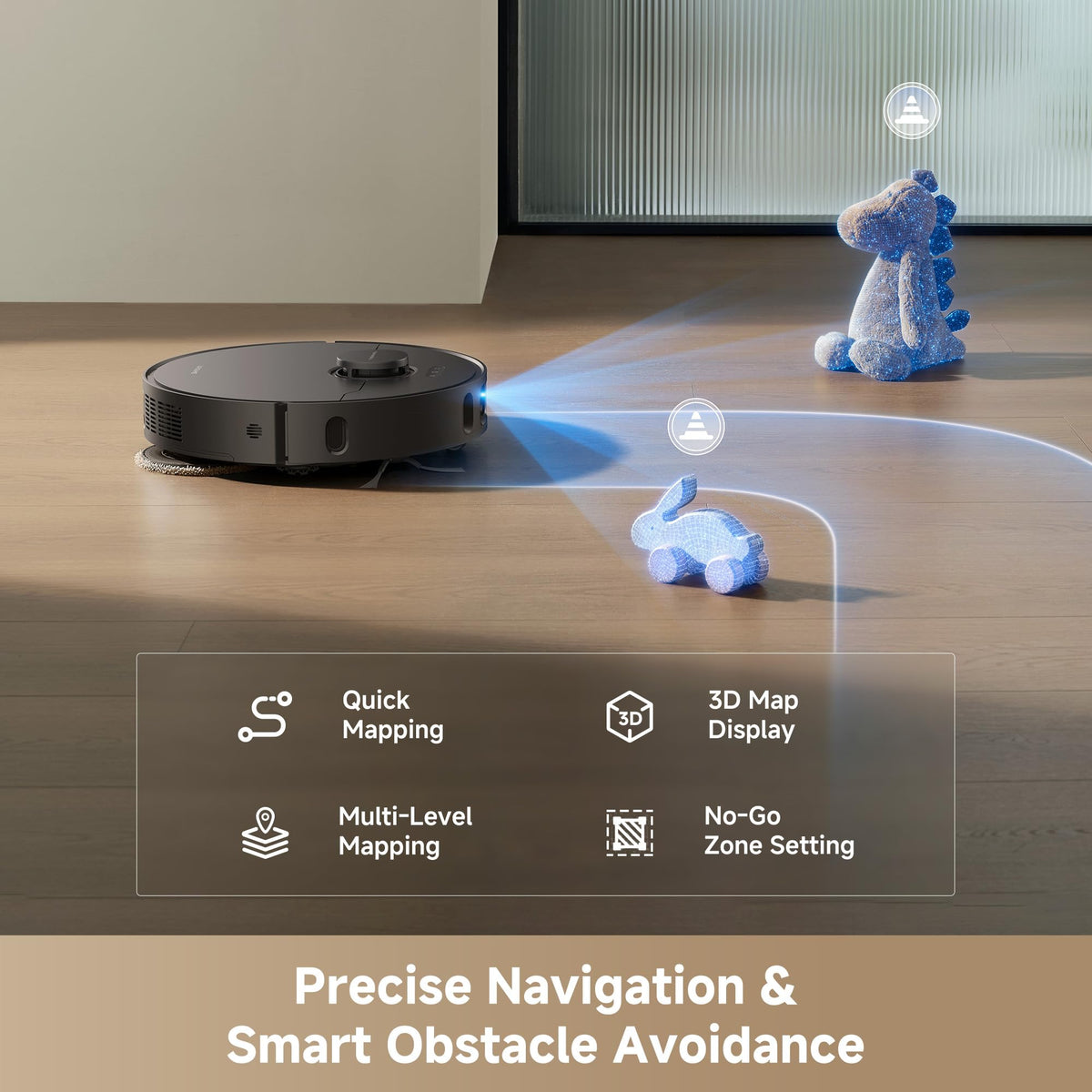 DREAME D30 Ultra CE Robot Vacuum and Mop, 25,000Pa Powerful Suction
