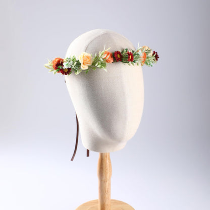 Pink Bohemian Flower Crown, Fairy Babys Breath Flower Headband