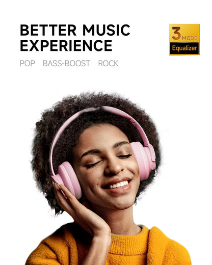 Picun B8 Wireless Bluetooth Headphones, 120H Playtime, 3EQ Modes, Black