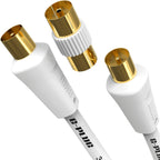 G-PLUG 1m TV Aerial Cable, Coaxial Cable for Freeview, Sky Box and Freesat