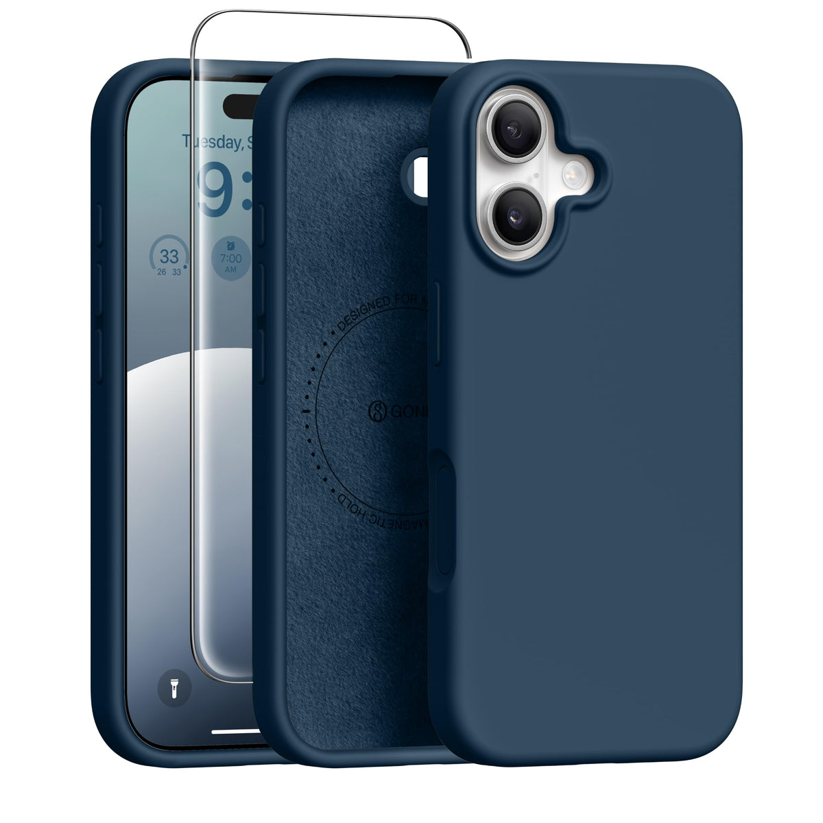GONEZ for iPhone 18 Pro Max Case/iPhone 17 Pro Max Case, Mist Blue