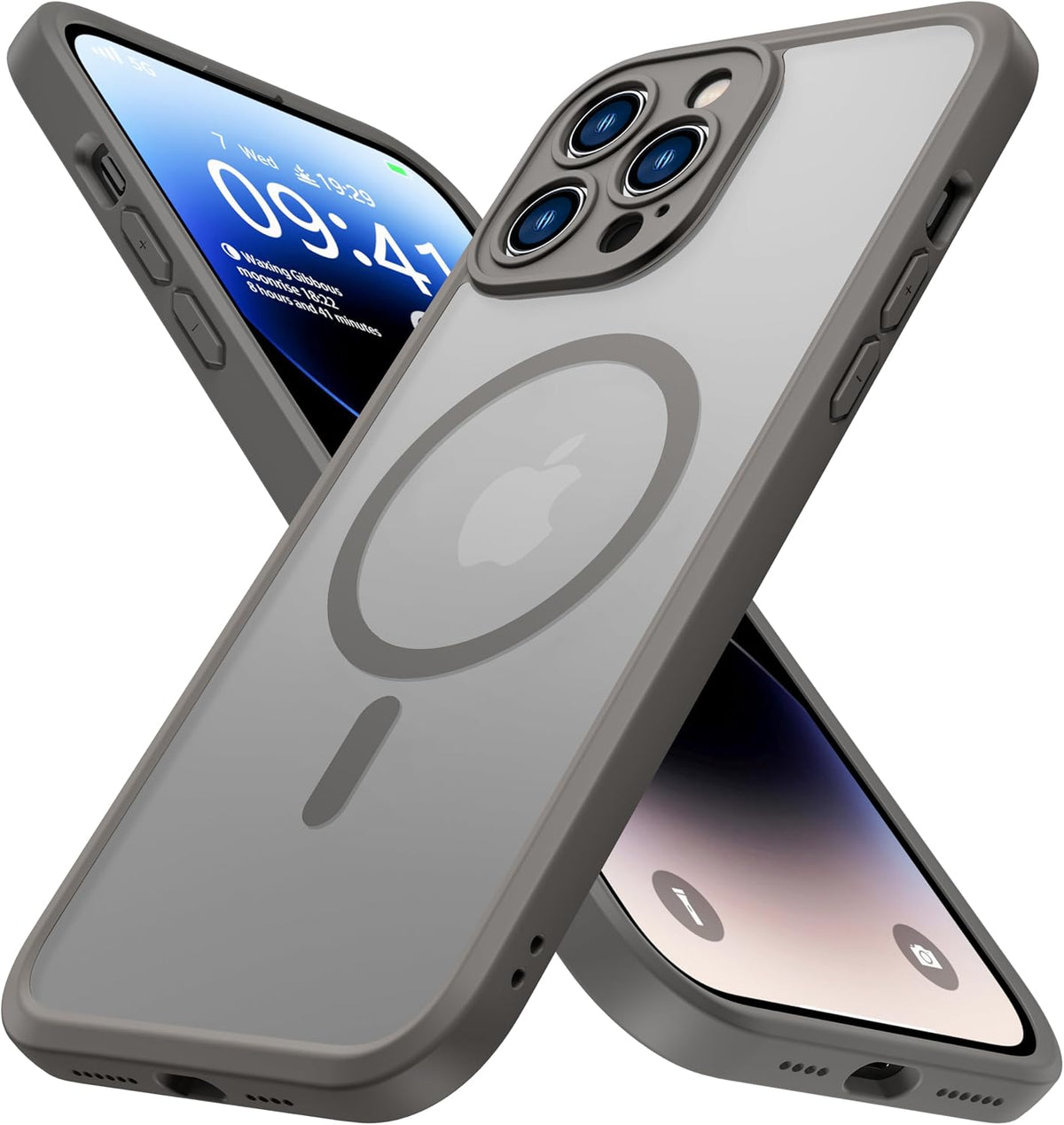 ImpactStrong Magnetic Guard Designed for iPhone 17 Air Case [Camera Protection] [Military Grade Drop Tested] [Compatible with MagSafe] Slim Translucent Matte Phone Case (6.6") - Navy Blue