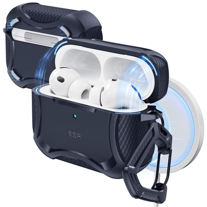 ESR for AirPods Pro 2 Case, Compatible with MagSafe, Cyber Series, Black