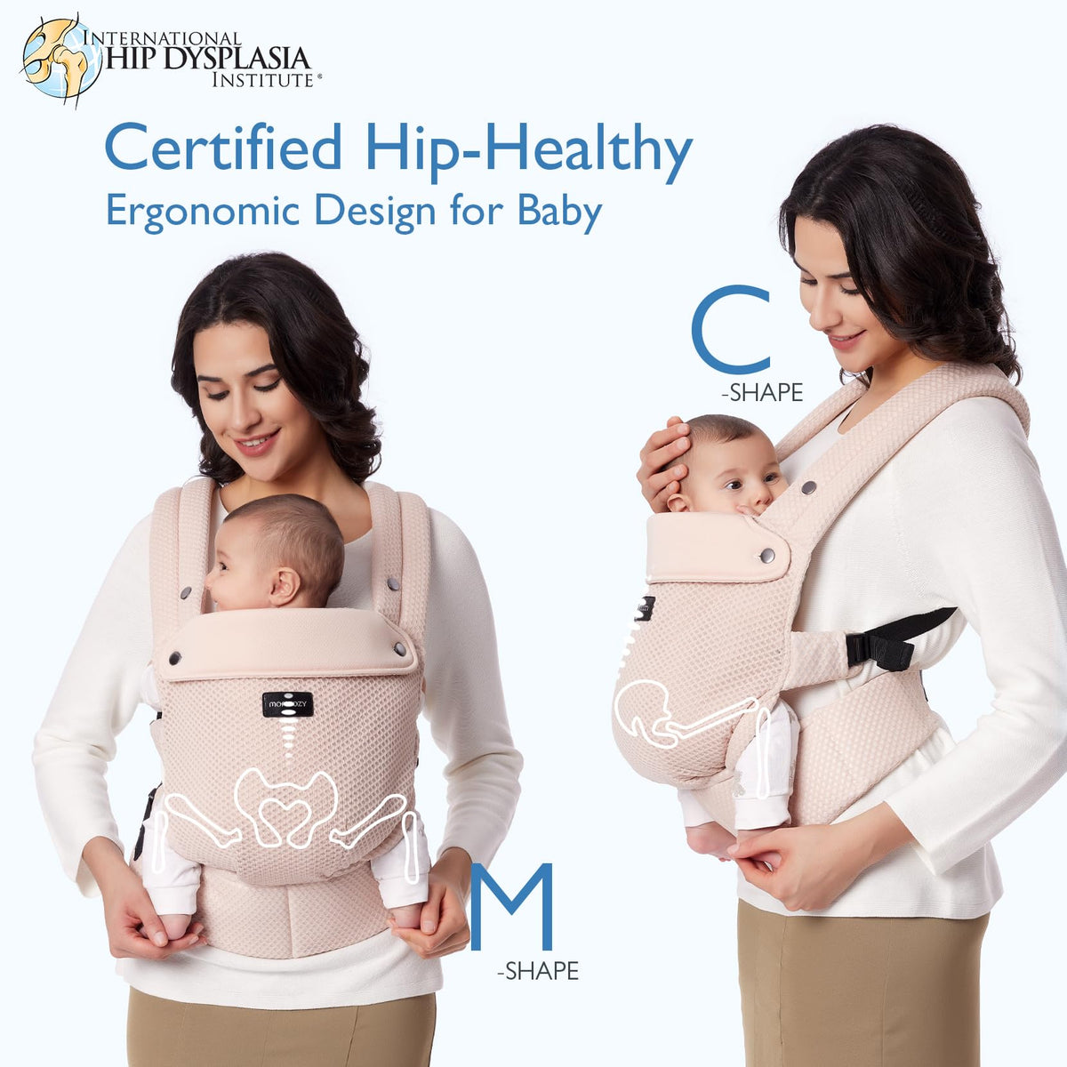 Momcozy PureHug Baby Carrier - Ergonomic, Cozy and Lightweight for 7-45 lbs