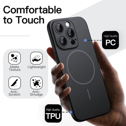 JETech Magnetic Slim Case for iPhone 18 Pro, Dark Cherry