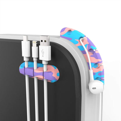Cord Organizer for Desk, White Cable Organizer Cable Clips 2 Pack