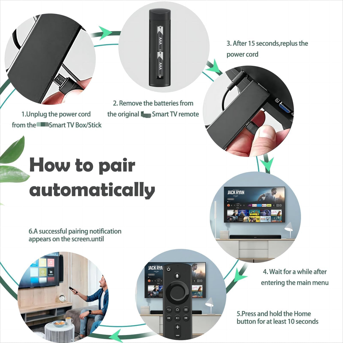 Magic Remote for LG-TV-Remote, Replacement for LG Smart TV Remote Control, AN-MR20GA Compatible Universal Remote Control with Voice, Pointer and Netflix/Prime Video Hotkeys