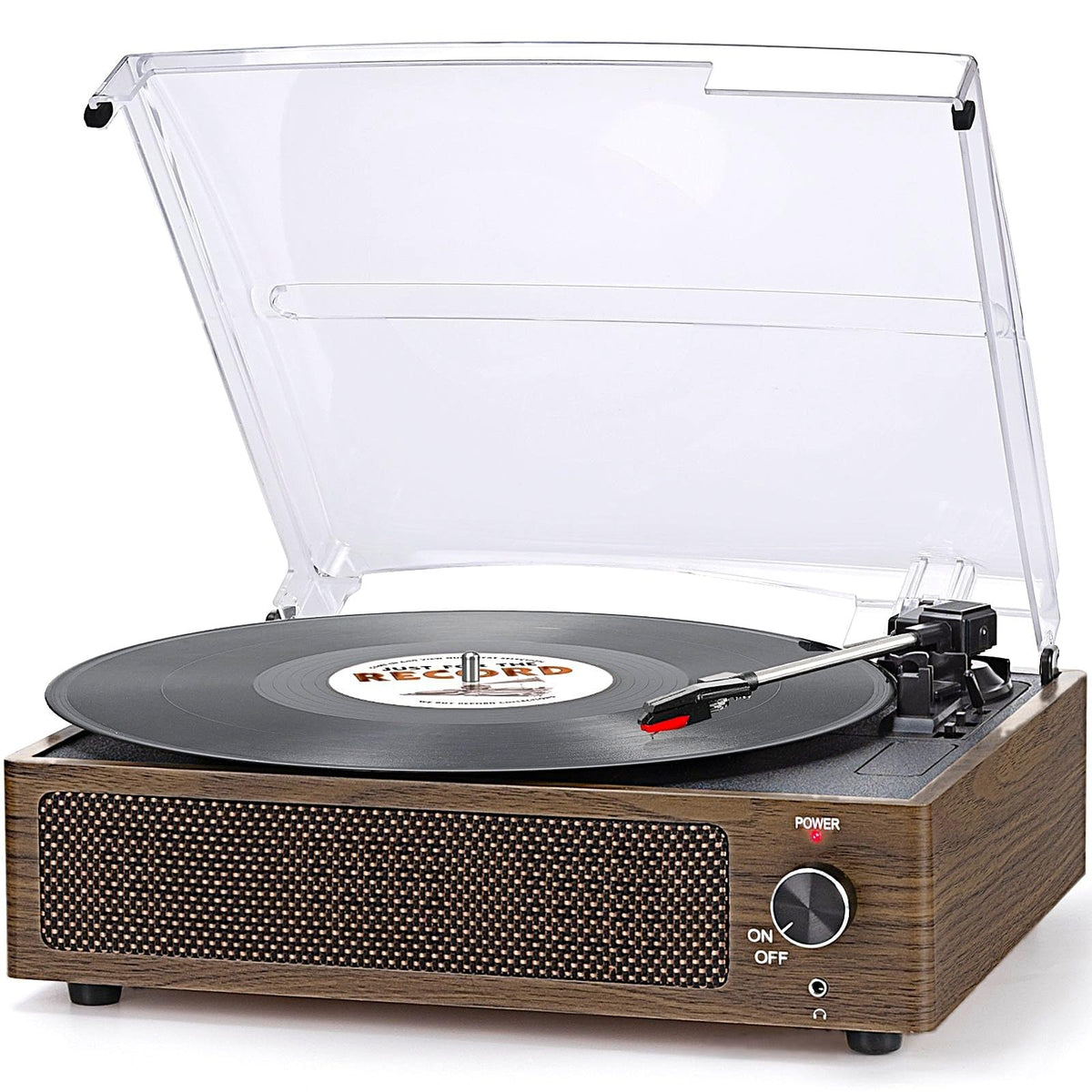 Seasonlife® Record Player for Vinyl Turntable with Speakers,Pale Purple