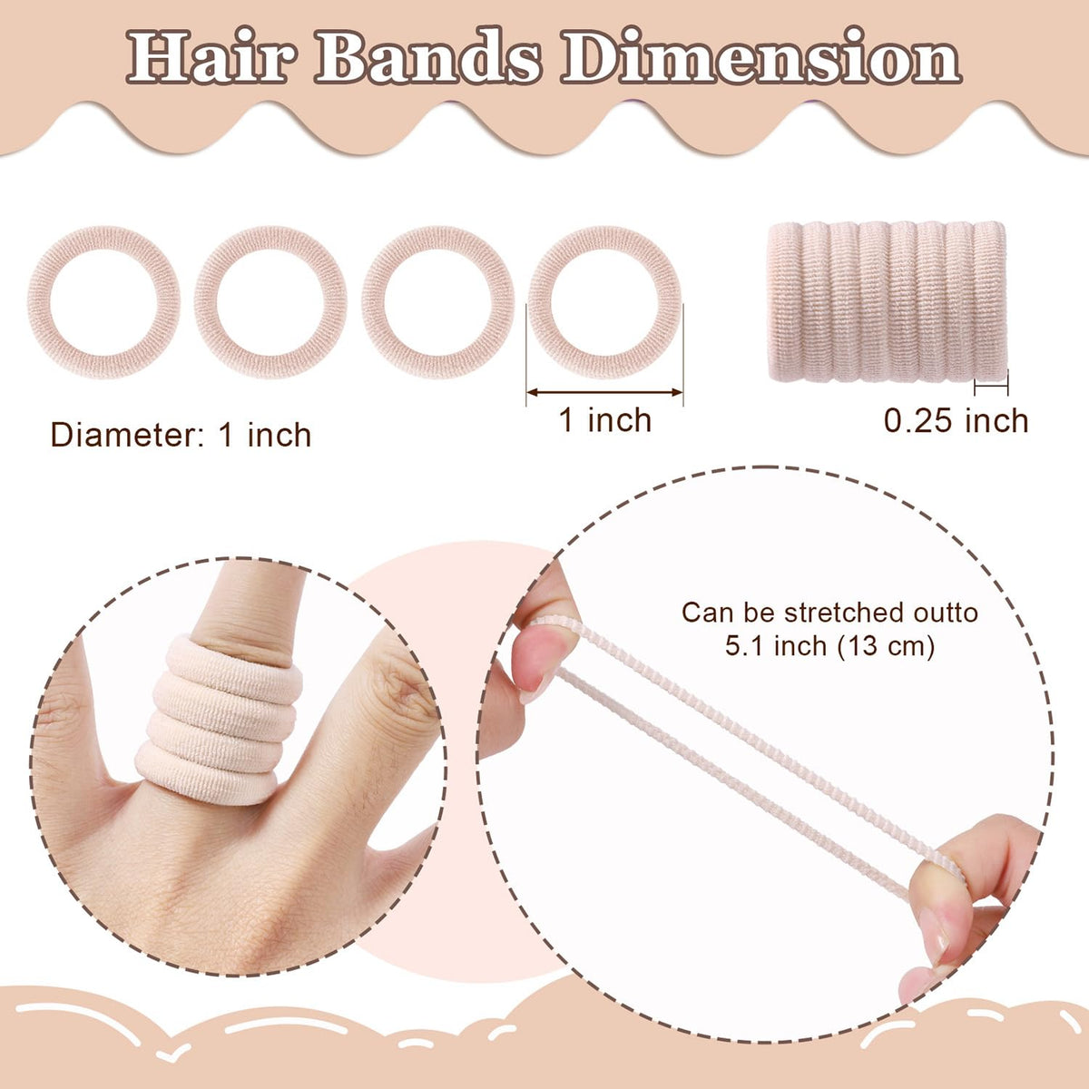 200 Pack Hair Ties BEoffer Baby Toddlers Girls Elastics Hair Band No Damage