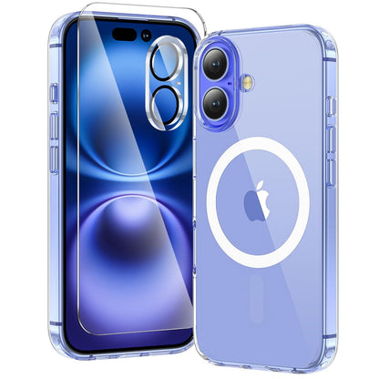 toushion 3 in 1 for iPhone 15 Plus Case Transparent