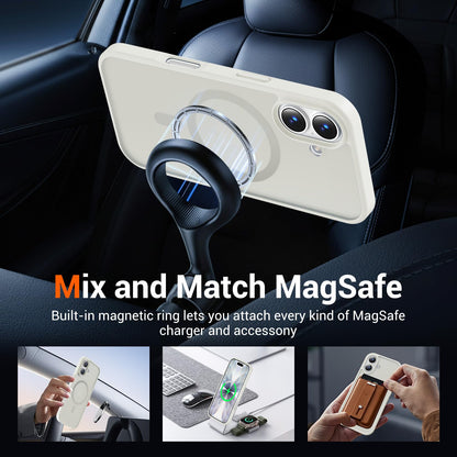 Temdan for iPhone AIR Case with Screen Protector Beige