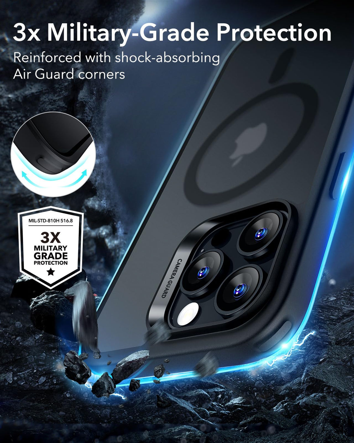 ESR Classic Hybrid for iPhone 16 Pro Max Case, Clear