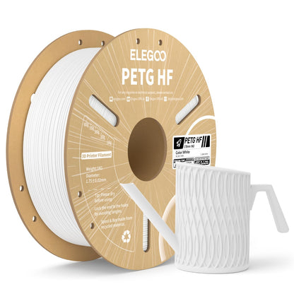 ELEGOO Rapid PETG 3D Printer Filament 1.75mm Black 1KG