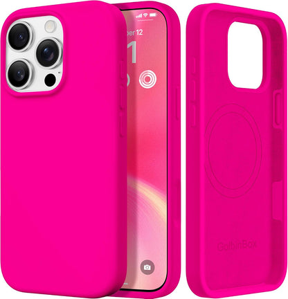 GolbinBox Magnetic for iPhone 13/14 Case, Silicone Cover, Blackcurrant