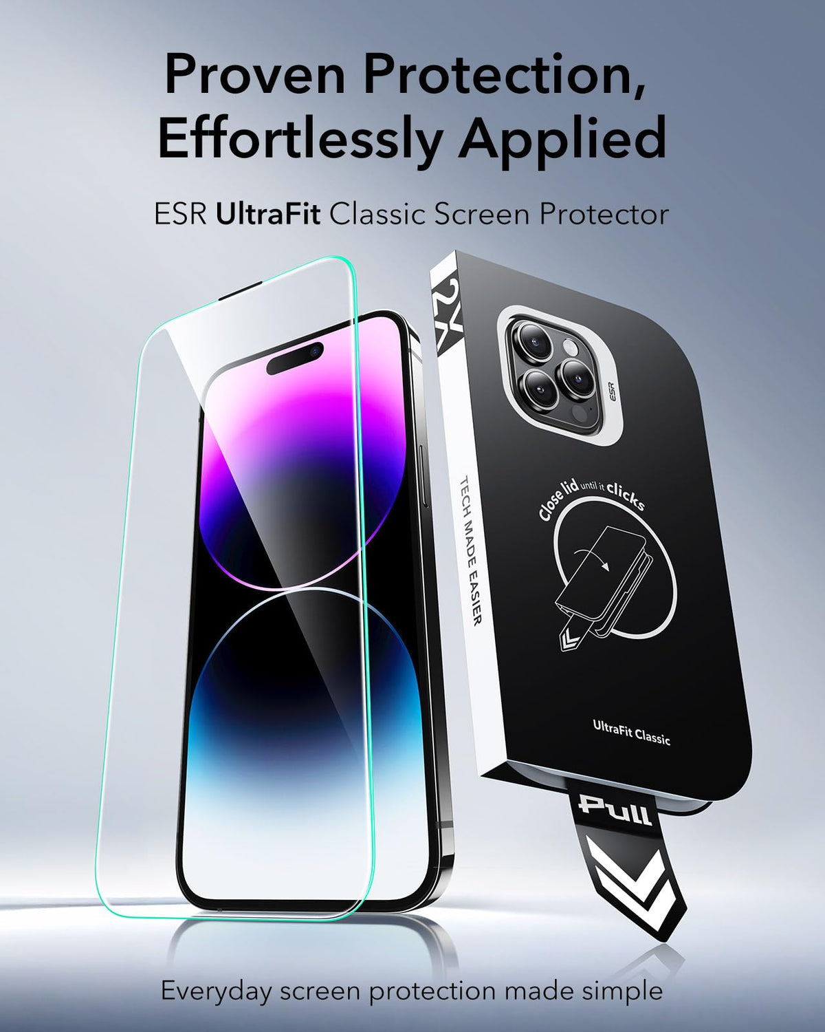 ESR 3 Pack for iPhone 17 Pro Max Screen Protector, Classic Clear
