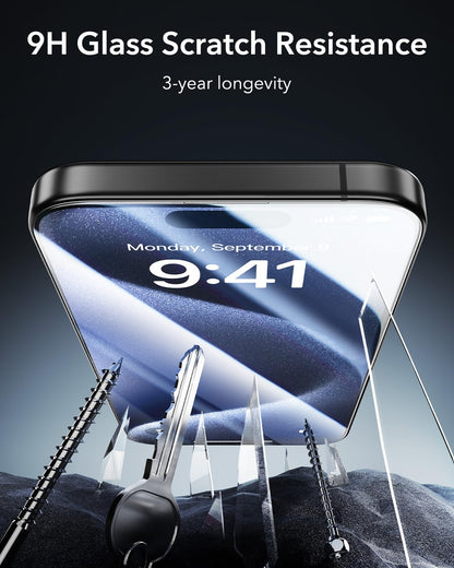 ESR 3 Pack for iPhone 17 Pro Max Screen Protector, Armorite