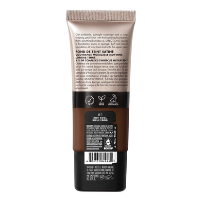 e.l.f. Soft Glam Satin Foundation, Medium Coverage, 43 Tan Cool