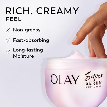 Olay Super Serum Hand & Body Lotion, Luminous & Resilient Skin, 17 fl oz