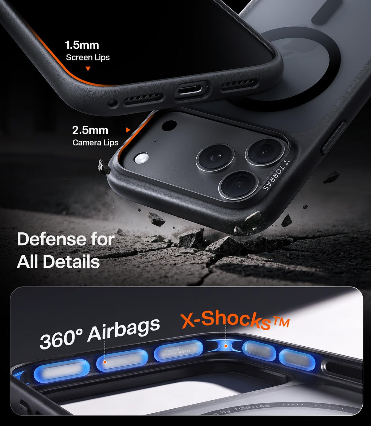 TORRAS Stronger Magnetic & Shockproof for iPhone 18 Pro Max Case Burgundy