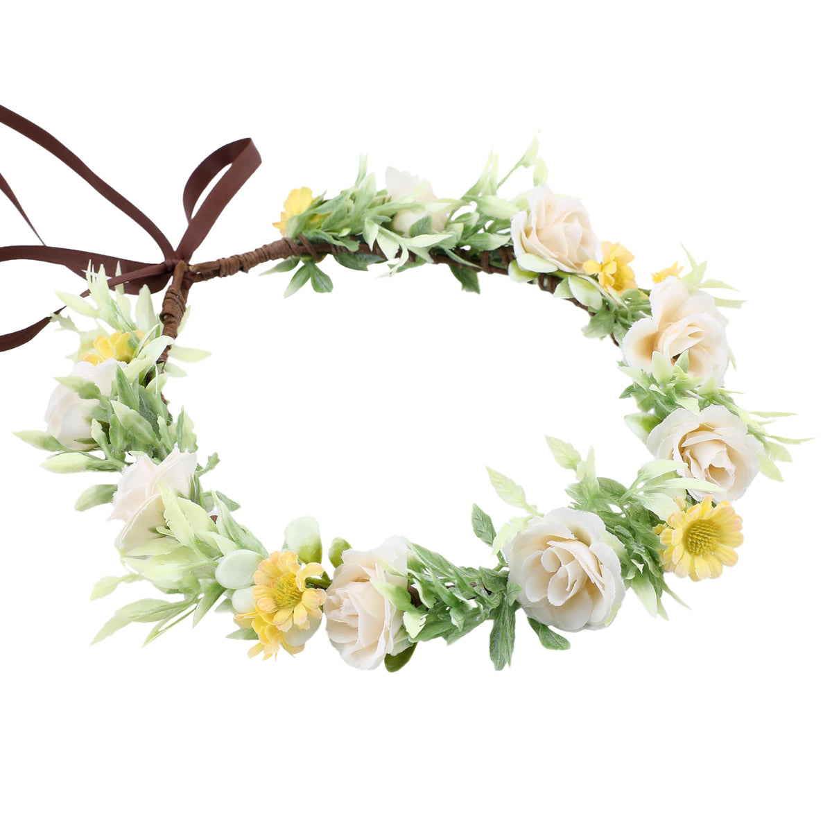Pink Bohemian Flower Crown, Fairy Babys Breath Flower Headband