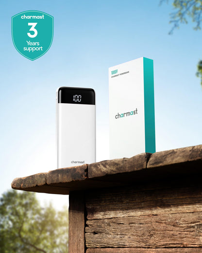 charmast Portable Charger Power Bank with Reinforced Built-in 4 Cables