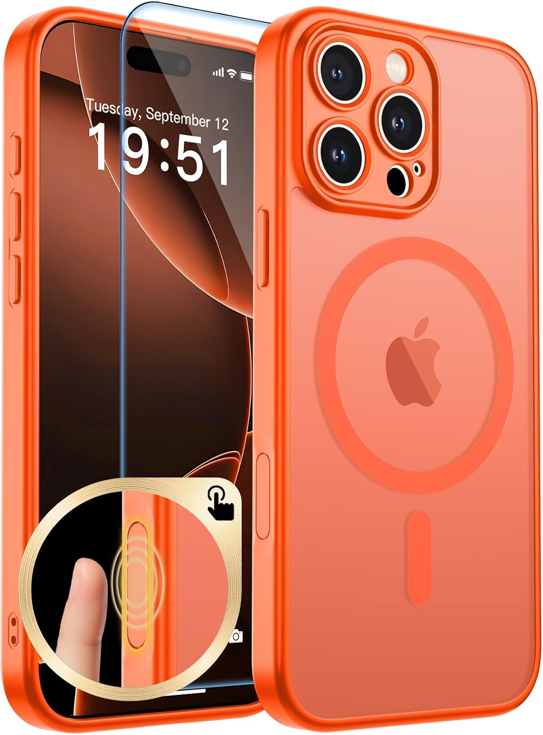 zapica Magnetic for iPhone Air Case, Dark Blue