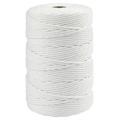 jijAcraft 50M White Cotton String: 2MM Cooking String for DIY Crafts
