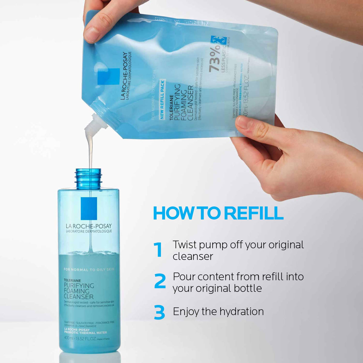 La Roche-Posay Toleriane Purifying Foaming Facial Cleanser with Niacinamide