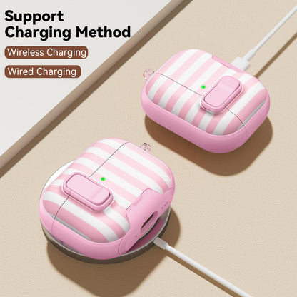 for AirPods Pro 2nd/1st Case (2023-2019)-Purple Bell Flower