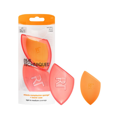 Real Techniques Mini Miracle Complexion Sponge for Makeup, 4 Count