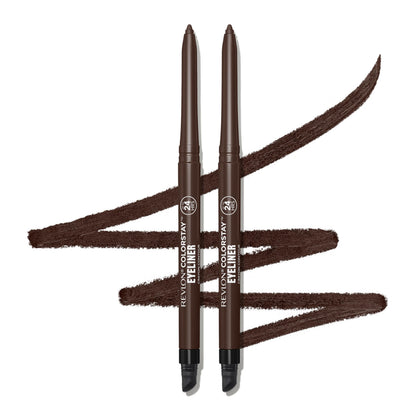 Revlon ColorStay Pencil Waterproof Eyeliner, 202 Black Brown, 0.01 oz