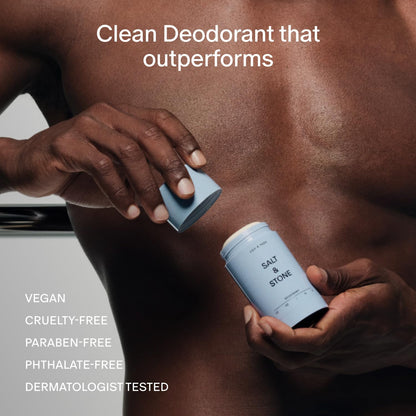 Salt & Stone Aluminum-Free Deodorant, Women & Men Santal & Vetiver 2.6 oz