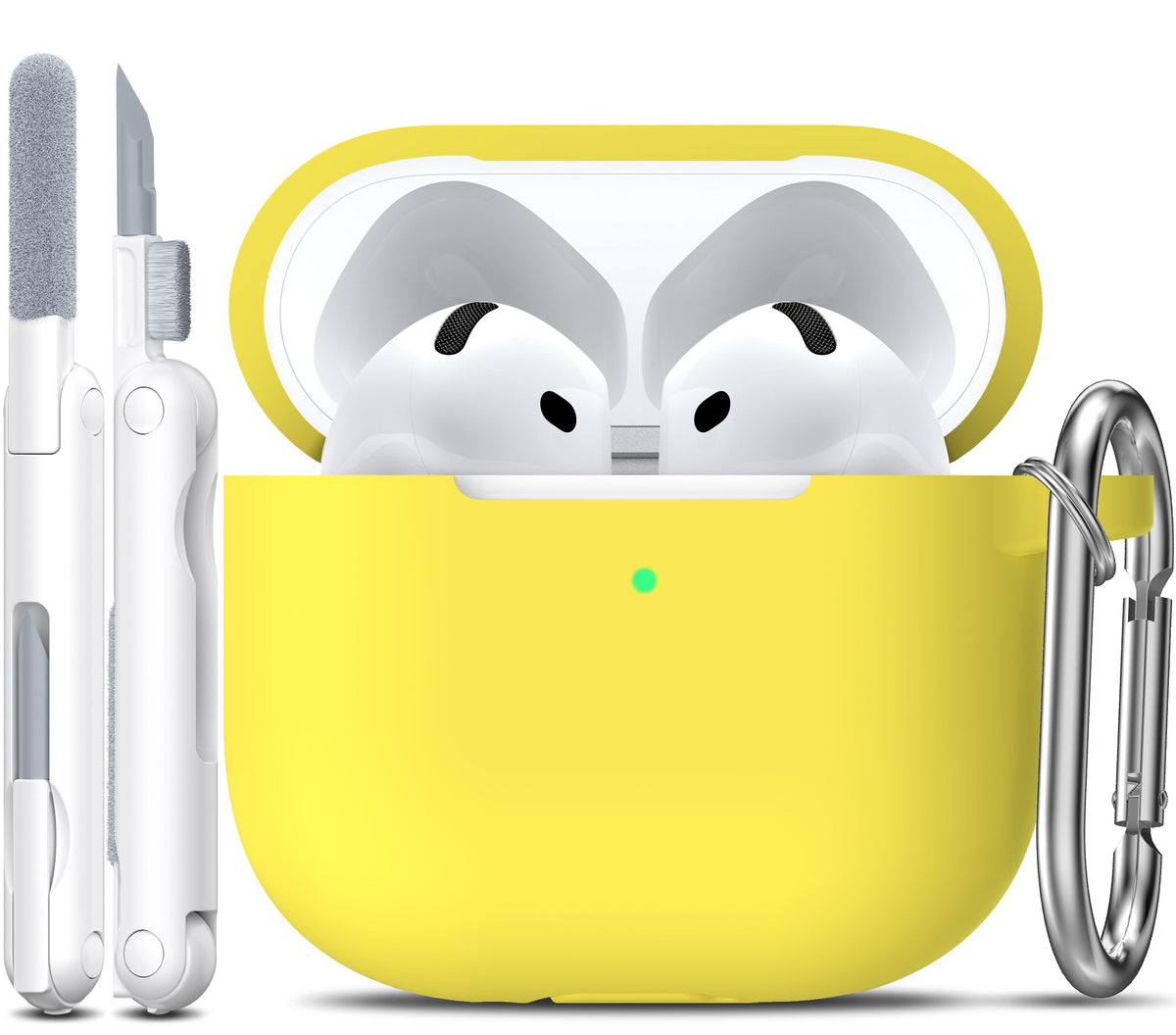 R-fun for AirPods 2nd/1st Case Silicone Cover, Banana Violet