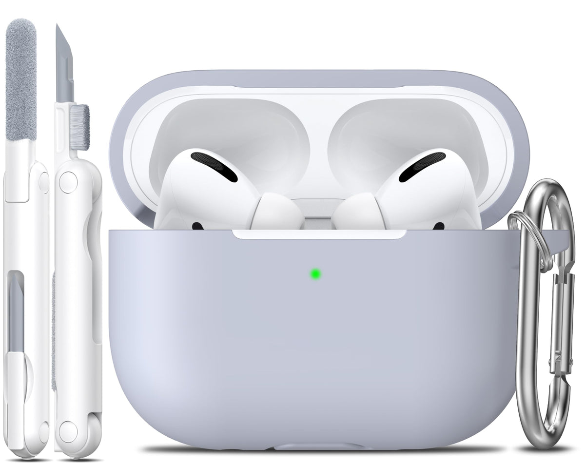 R-fun for AirPods 2nd/1st Case Silicone Cover, Banana Violet
