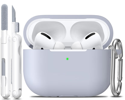 R-fun for AirPods 2nd/1st Case Silicone Cover, Banana Violet