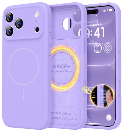 LOVE 3000 Designed for iPhone 16 Case, Premium Silicone with [Soft Anti-Scratch Microfiber Lining] Shockproof Protective Phone Case for Men Women Girls 6.1", Black