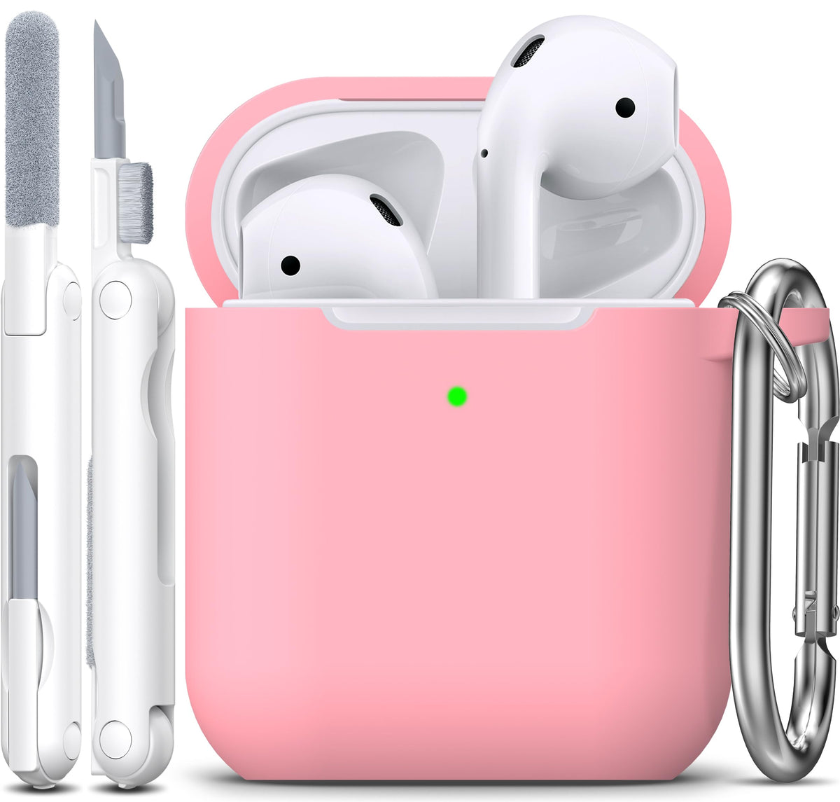 R-fun for AirPods 2nd/1st Case Silicone Cover, Banana Violet