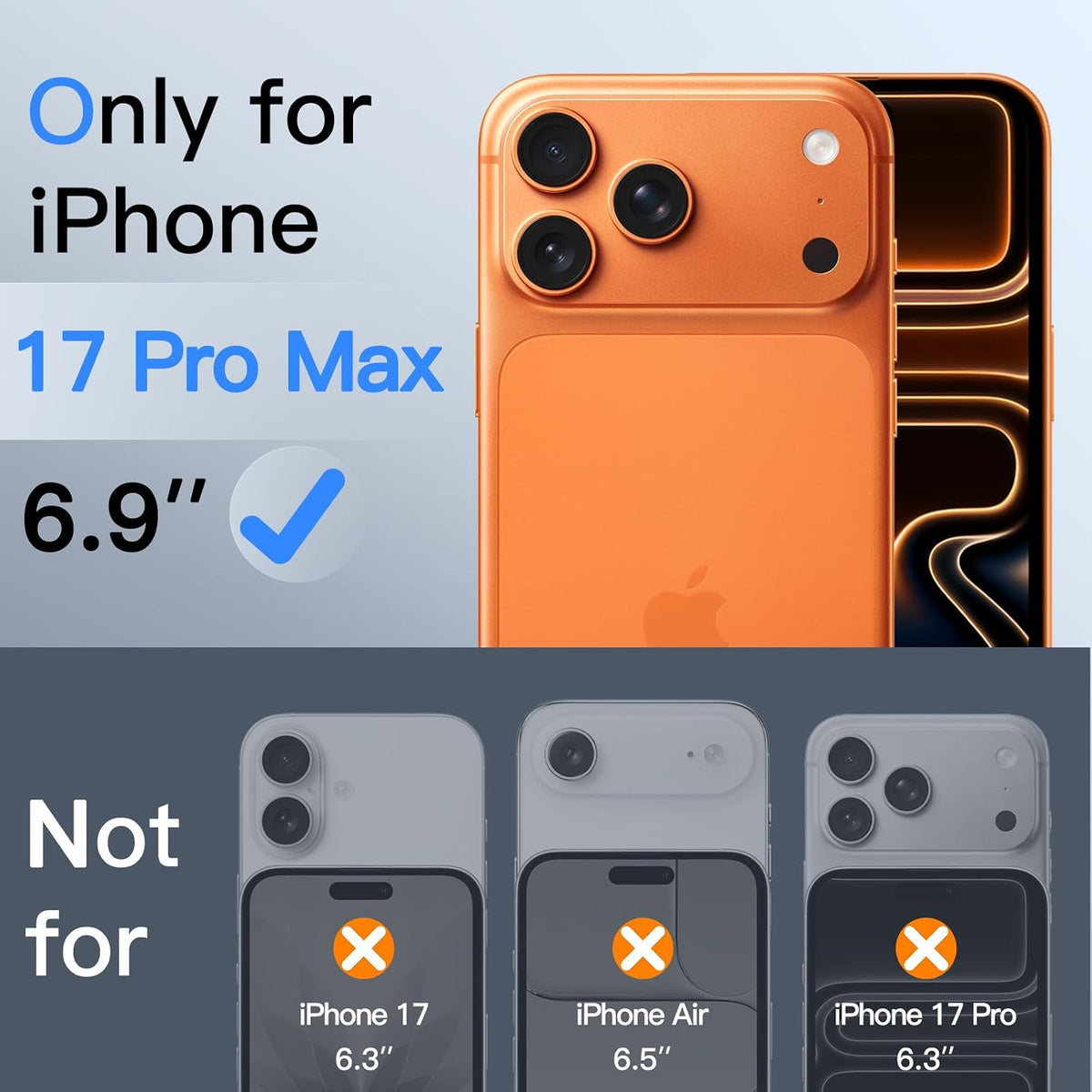 JETech Privacy Screen Protector for iPhone 16 Pro Max, 2-Pack