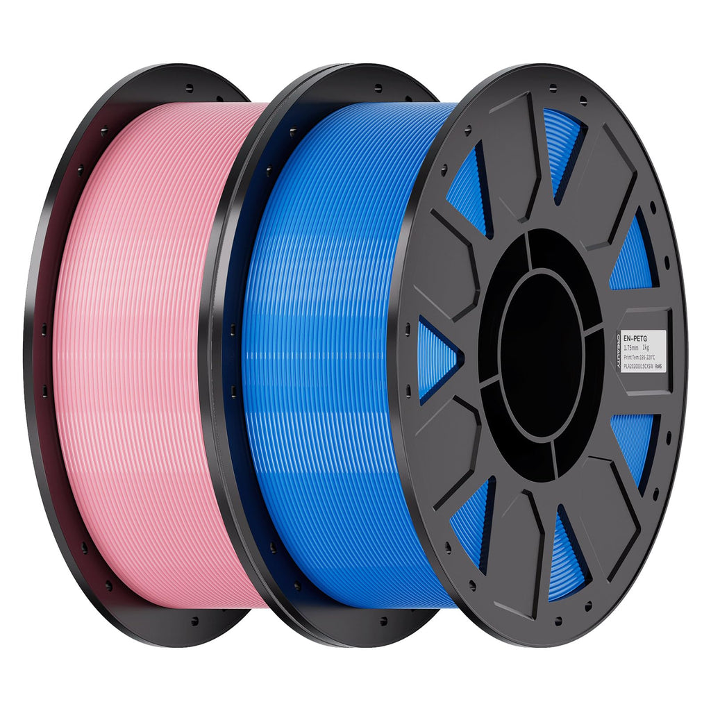 Creality PETG Filament 1.75mm 4KG, Black+White+Blue+Red, Total 4-Pack