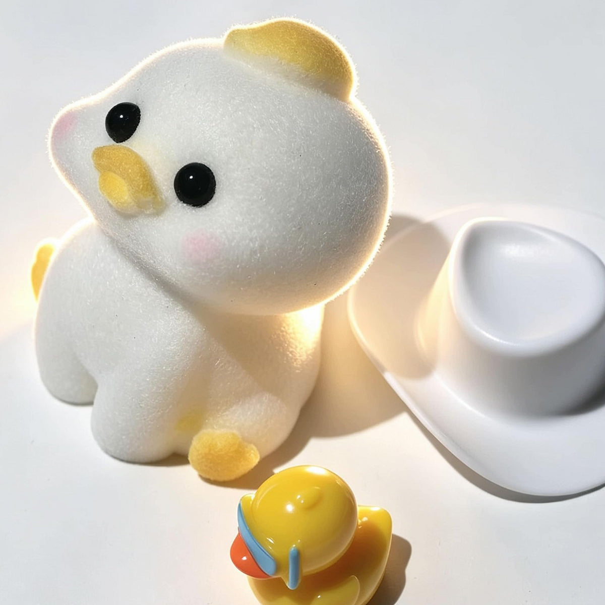 2-Pack Handmade Duck Chick Squishy Toys, Cute Stress Relief Squeeze Toys