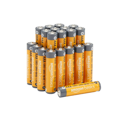 Amazon Basics 100-Pack AAA Alkaline High-Performance Batteries, 1.5 Volt, 10-Year Shelf Life