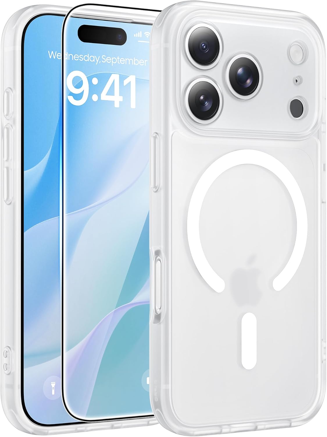 FNTCASE for iPhone 16 Plus Case, Fit for Magsafe, White