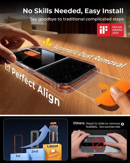 DIMONCOAT Top 9H++ 2 Pack for iPhone 17 Pro Privacy Screen Protector 6.3''