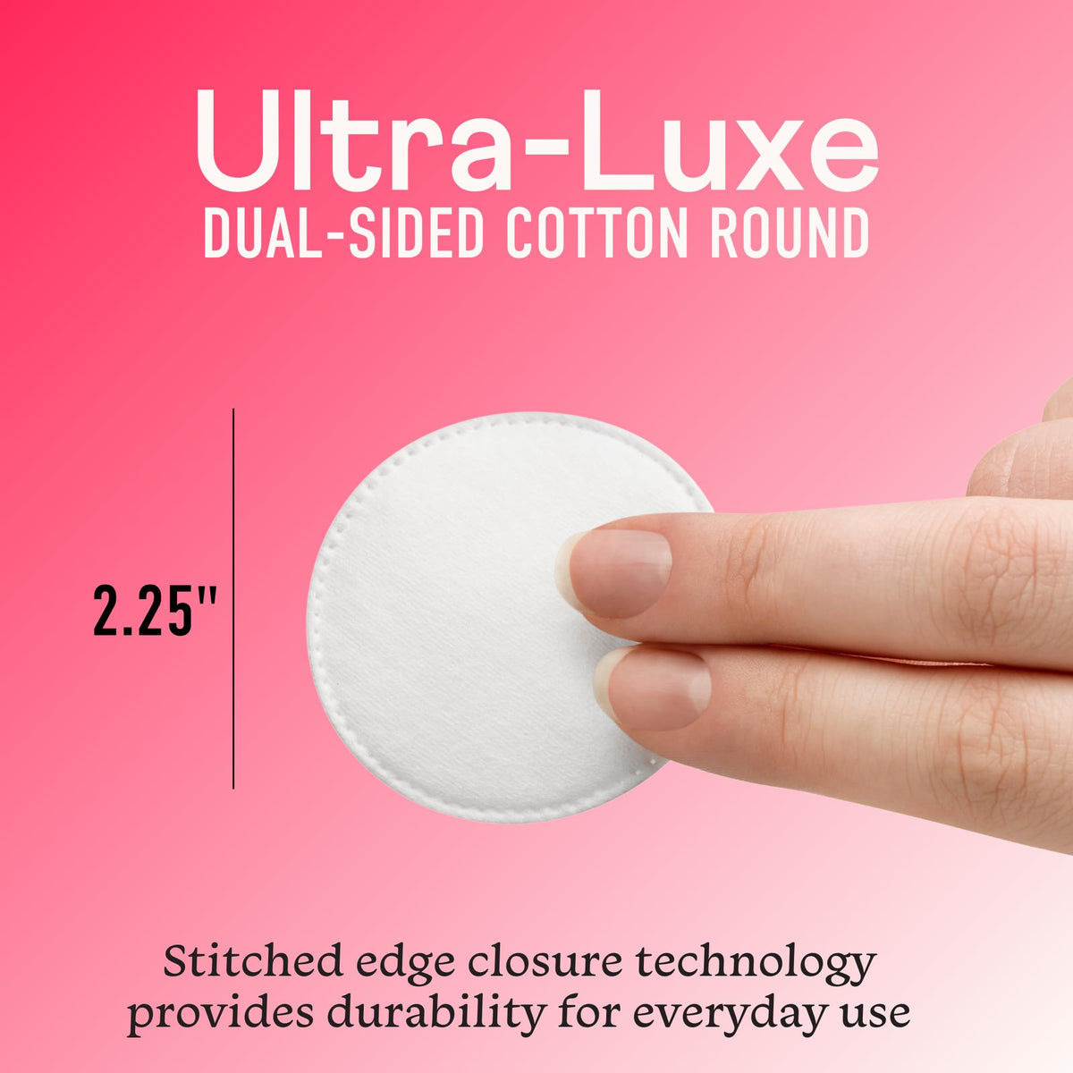 Swisspers Premium Cotton Rounds, Dual-Sided, 100 Count (Pack of 6)