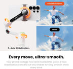Insta360 Flow 2 Pro Phone Gimbal Stabilizer for iPhone & Android, AI Phone Gimbal, Phone Stabilizer for Travel & Vlogs, Phone Stabilizer for Videos, YouTube, TikTok - Ultimate Creator Bundle Grey
