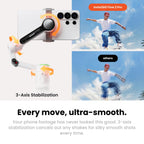 Insta360 Flow 2 Pro Phone Gimbal Stabilizer for iPhone & Android, AI Phone Gimbal, Phone Stabilizer for Travel & Vlogs, Phone Stabilizer for Videos, YouTube, TikTok - Ultimate Creator Bundle Grey