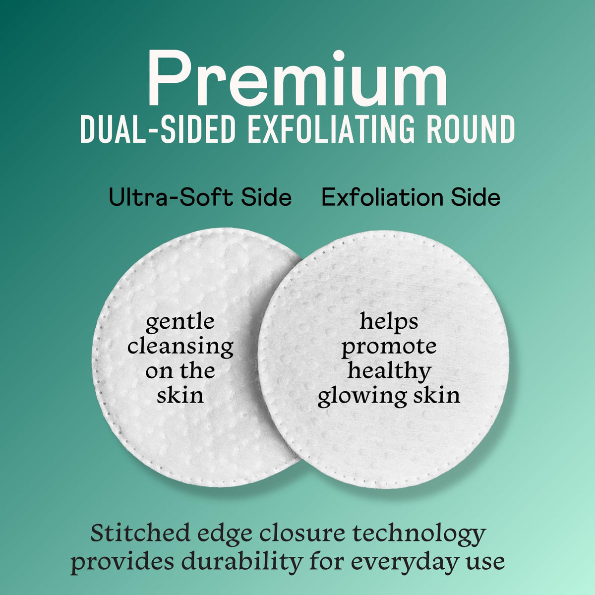 Swisspers Premium Cotton Rounds, Dual-Sided, 100 Count (Pack of 6)