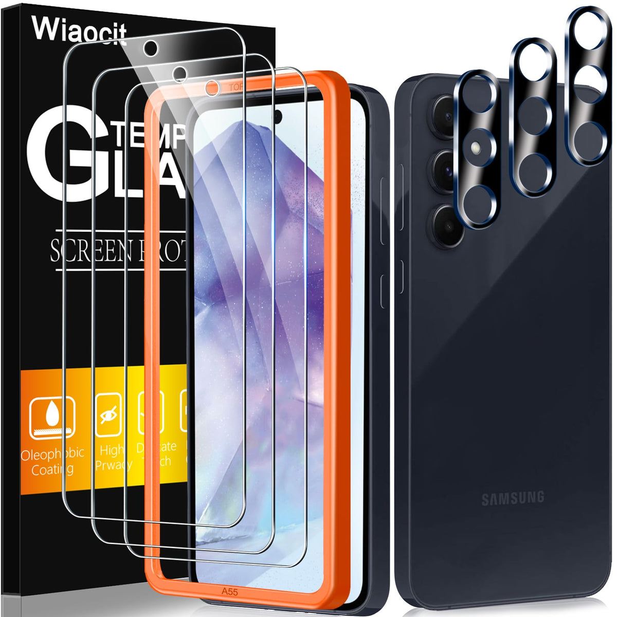Wiaocit Tempered Glass Screen Protector for Samsung Galaxy A17 5G